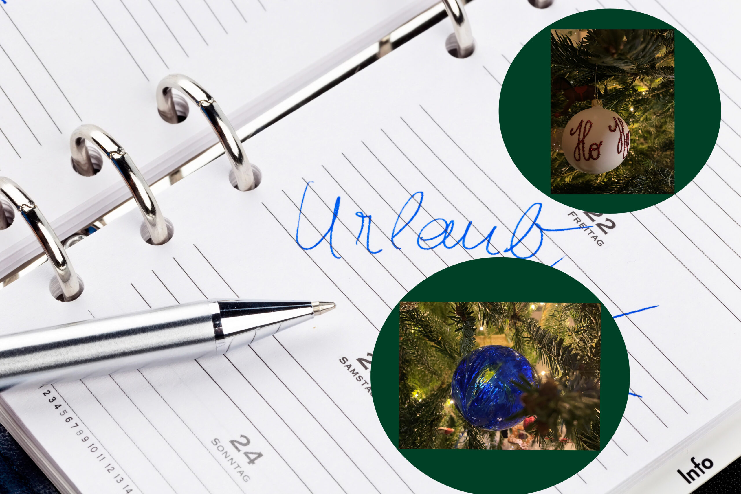 Eintrag im Kalender: Urlaub