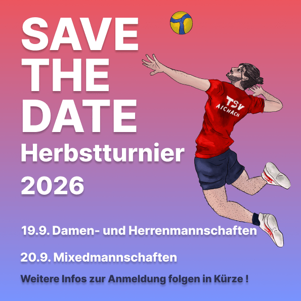 Herbstturnier 2026 19.9. Damen- und Herrenmanschaften 20.09. Mixedmannschaften